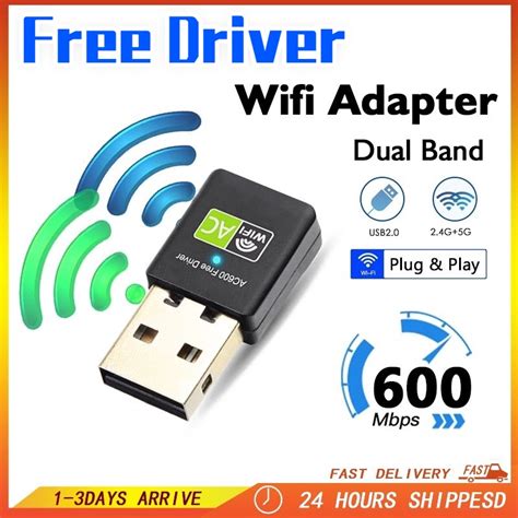 high speed wifi adapter mbps dual band gghz wireless usb adapter ac pc laptop wi
