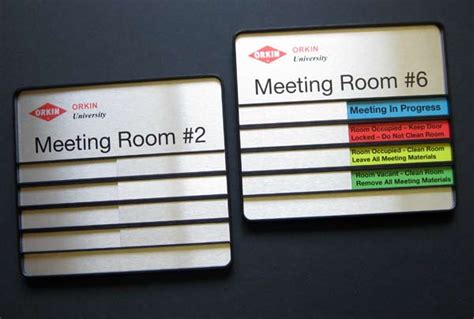 Conference Room Signs Sliding Meeting Room Signs In