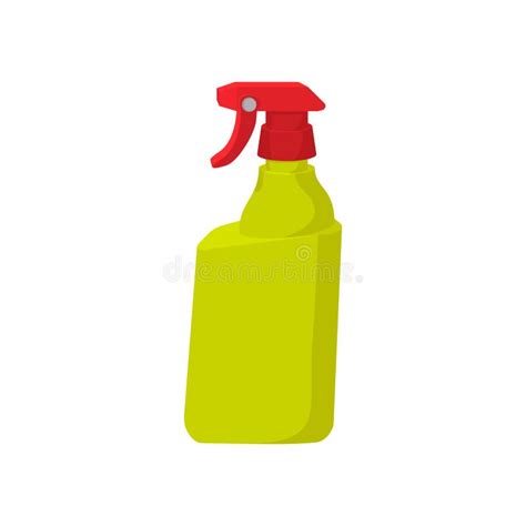 plastic hand spray bottle cartoon icon stock vector illustration  equipment container