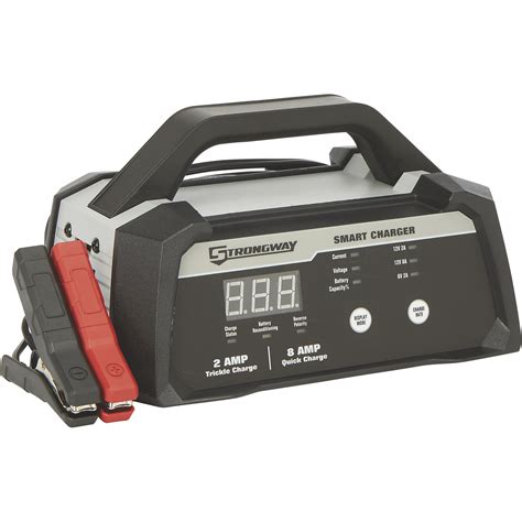 strongway smart battery charger dual  volt volt  amp northern tool equipment