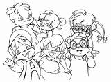 Coloring Pages Eleanor Chipette Chipettes Popular sketch template