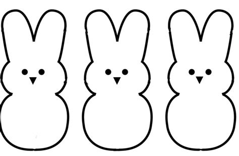 bunny outline tag  easter bunny rabbit outline bunny rabbit template