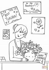 Teacher Coloring Pages Appreciation Getcolorings Teachers Limited Printable sketch template