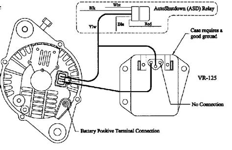 wiring diagram  alternator  voltage regulator