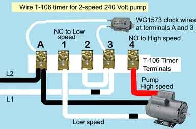 single phase  pool pump wiring diagram