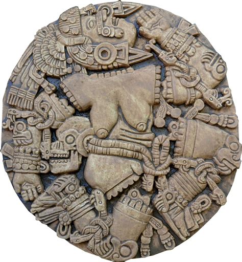 aztec maya artifact coyolxauhqui moon goddess sculpture