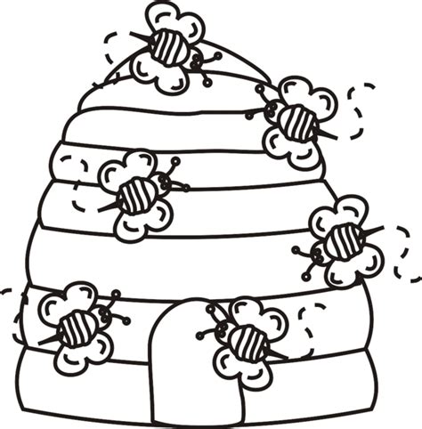 beehive coloring page coloringrocks