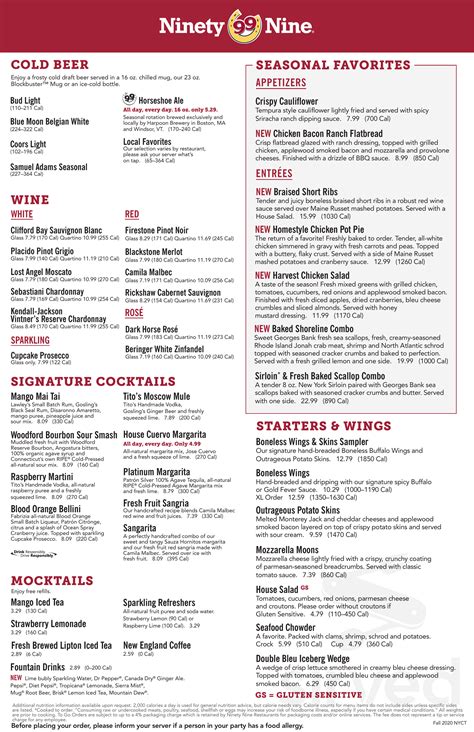 restaurants menu  billerica massachusetts usa