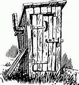 Outhouse Clipart Drawing Coloring Drawings Sketch Clip House Pages Patterns Pyrography Line Cliparts Old Adult Bathroom Quilts Ect Houses Google sketch template