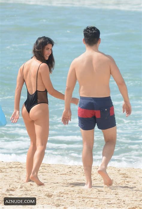 jacqueline macinnes wood sexy in black swimsuit at bondi