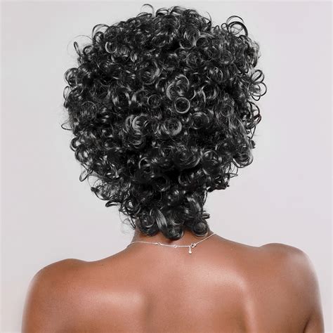 short afro curly wigs pixie cut wig synthetic for african american