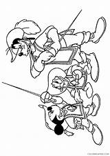 Coloring4free Donald Duck Coloring Pages Musketeers Three Related Posts sketch template