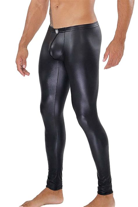 strumpfhosen and leggings sking latex herren leggings leder optik