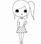 Kawaii Girl Chibi Drawing Drawings Easy Kleurplaat Tekenen Poppetjes Bff Girls Cute Tekeningen Meisje Templates Mensen Eenvoudig Anime Makkelijk Tekening sketch template