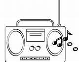 Cassette Radios Acolore sketch template