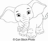Elephant Coloring Pages Baby Cute Printable Getcolorings Color Print Getdrawings sketch template