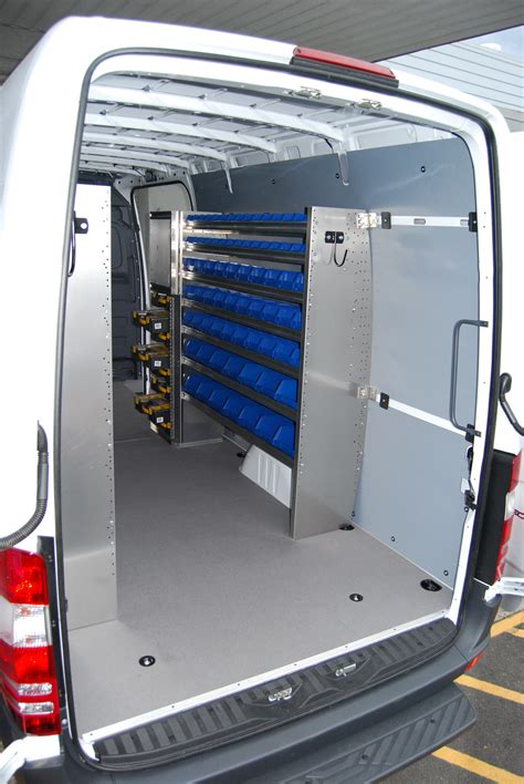 check   van shelving packages including racks  bins  cargo work vans featuring
