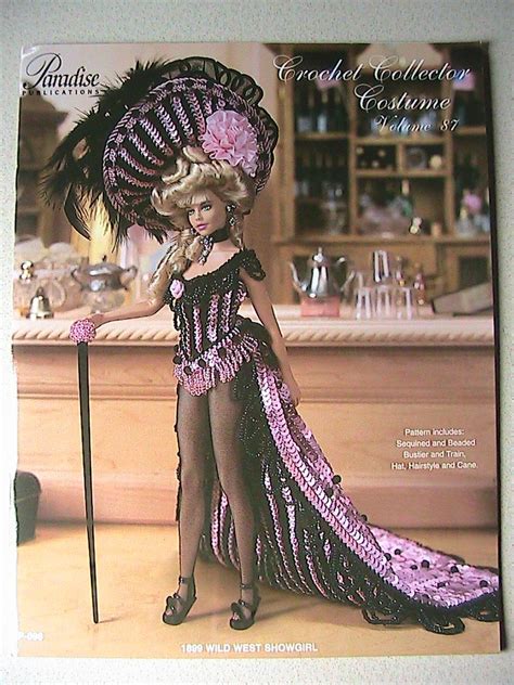 1899 wild west showgirl crochet collector costume