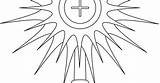 Monstrance Coloring Template sketch template