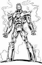 Iron Man Coloring Pages Avengers Developed Lieber Stan Larry Scripter Writer Editor Created Designed Lee Artists Comic Book sketch template