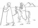 Egitto Fuga Colorare sketch template
