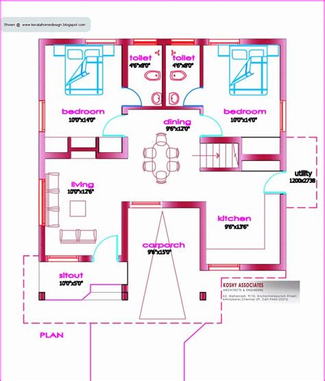 plan  sq ft kerala home design indian house plans kerala house design bhk house plan