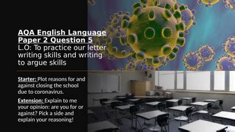 aqa english language paper  question  covid  letter writing task