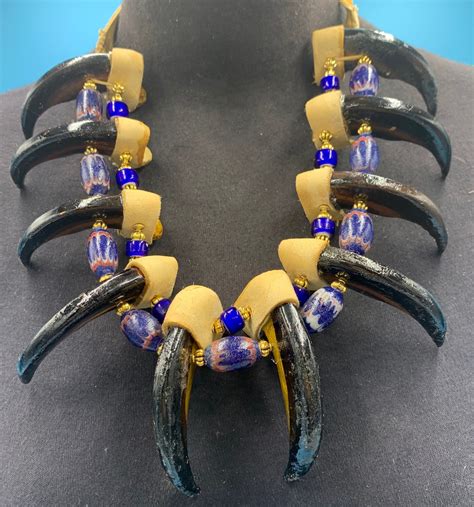 Native American Replica Bear Claw Necklace Etsy Uk