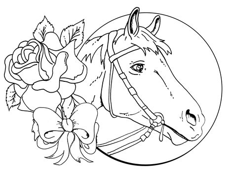 horse coloring pages  kindergarten learning printable