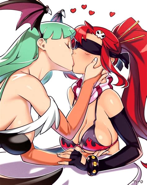 yoko littner and morrigan aensland tengen toppa gurren lagann and 1