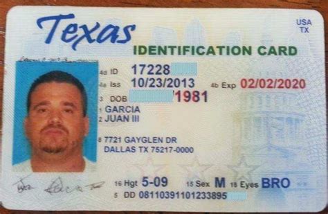 adding texas id card template layouts  texas id card template