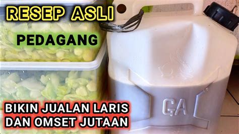 buat sirup gula cair asli pedagang es buah virallangsung