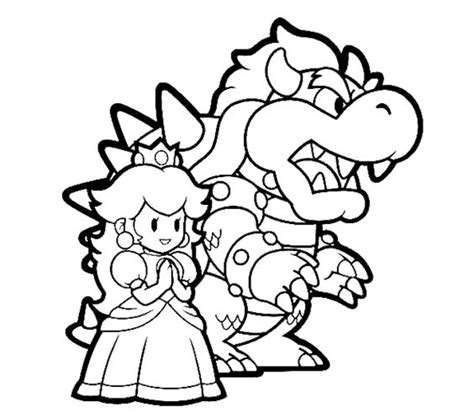 mario coloring page color   boss pinterest coloring baby