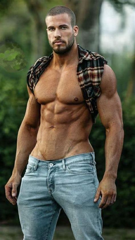 great looking shirtless at the outdoors beautiful men hunks men