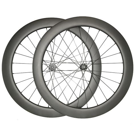 mm deep road bicycle disc carbon wheelset tubeless clincher mm