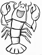 Lobster Coloring Clipart Pages Printable Drawing Cartoon Colouring Clipartix Template Sketch Coloringbay Funny Clipartmag sketch template