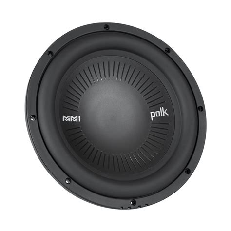 buy polk audio mm series  single voice coil  ohm subwoofer black mm  svc