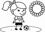 Soccer Coloring Girl Football Pages Playing Sweet Dame Notre Cleats Color Wecoloringpage Printable Getcolorings Getdrawings sketch template