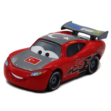 Disney Pixar Cars 2 No 95 Lightning Mcqueen Turkey Pattern Metal