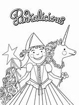 Pinkalicious Coloring Pages Nancy Fancy Printable Color Print Coloring4free Purplicious Cartoons Kids Girl Birthday Sheets Drawing Party Anime Supercoloring Cartoon sketch template