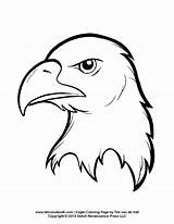 Eagle Coloring Bald Pages Kids Drawing Easy Printable Flag Patriotic Craft Head Bird American Golden Sheet Template Color Eagles Flying sketch template