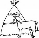 Coloring Wigwam Horse Pages Cabin Log Houses Printable Clipartbest Super Wood Clip Clipart Categories sketch template