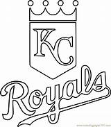 Royals Coloring Kansas City Logo Pages Mlb Chiefs Color Printable Sports Coloringpages101 Print Getcolorings Kids Comments sketch template