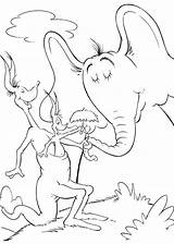 Horton Coloring Pages Hears Printable Who Getcolorings Getdrawings sketch template