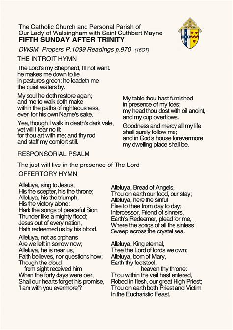hymn sheet trinity  ordo  david lashbrooke issuu