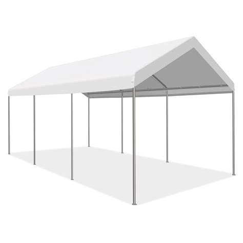 outsunny    heavy duty outdoor carport awningcanopy  weather fighting material