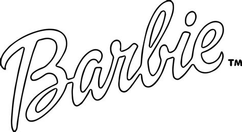 barbie logo pages coloring pages