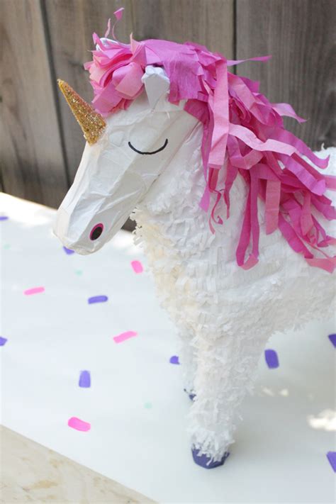 unicorn pinata   minute makeover unicorn pinata rainbow