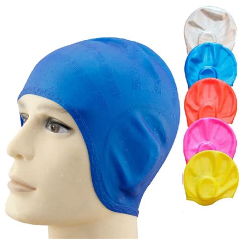 Unisex Adult Silicone Swim Swimming Hat Cap Onesize Fit All Sports Siwm