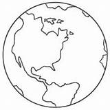 Globe Coloring Pages Earth sketch template